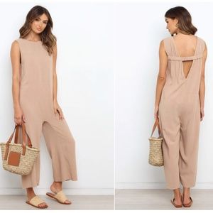 YARDLEE JUMPSUIT - MOCHA- Petal & Pup